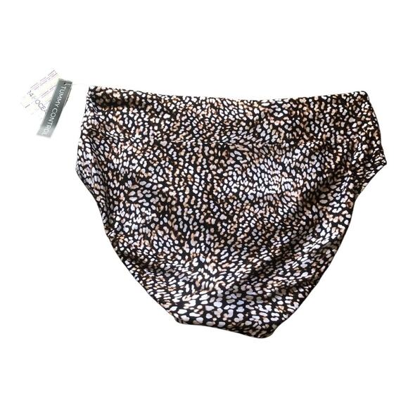24th & Ocean Wild Instincts Stylish Mini Animal Print High Waist Bottom Size XXL - Picture 5 of 14